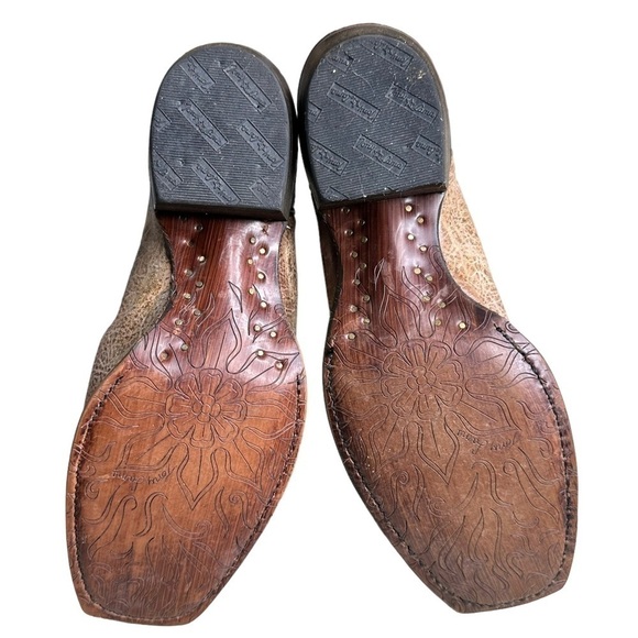 Tony Lama women's VF 6027 Vaquero Western SHORTY Boot leather Square toe… - Picture 10 of 12